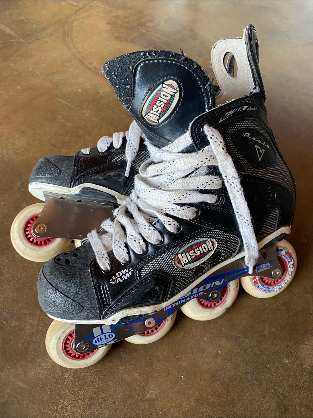 Y2K Mission Proto V 5.3 Black Roller Hockey Inline Skates